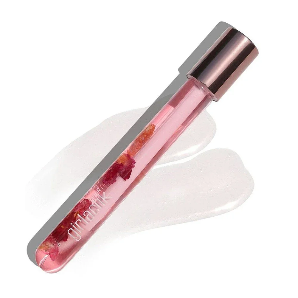 GIRLACTIK Rose Oil Clear Petal Gloss Lip Gloss ~ Rose Pink ~ 5gm/.176 floz
